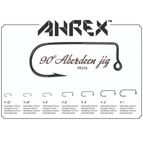 Ahrex PR376 – 90 Degree Aberdeen Jig Hook #10