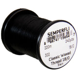 Semperfli Classic Waxed Thread 18/0 - Black