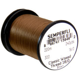 Semperfli Classic Waxed Thread 18/0 - Brown