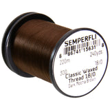 Semperfli Classic Waxed Thread 18/0 - Dark Mocha Brown