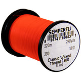 Semperfli Classic Waxed Thread 18/0 - Fluorescent Red