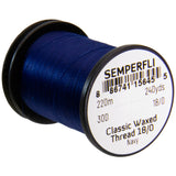 Semperfli Classic Waxed Thread 18/0 - Navy