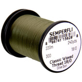 Semperfli Classic Waxed Thread 18/0 - Olive Dun