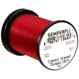 Semperfli Classic Waxed Thread 18/0 - Red