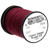 Semperfli Classic Waxed Thread 3/0 - Claret