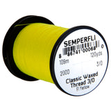 Semperfli Classic Waxed Thread 3/0 - Fl. Yellow