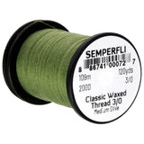 Semperfli Classic Waxed Thread 3/0 - Medium Olive