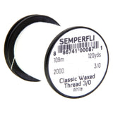 Semperfli Classic Waxed Thread 3/0 - White