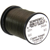 Semperfli Classic Waxed Thread 6/0 - Brown Olive