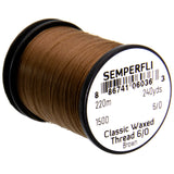 Semperfli Classic Waxed Thread 6/0 - Brown