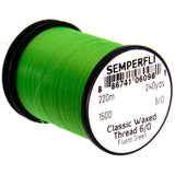 Semperfli Classic Waxed Thread 6/0 - Fluorescent Green