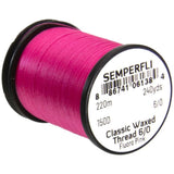 Semperfli Classic Waxed Thread 6/0 - Fluorescent Pink