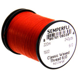 Semperfli Classic Waxed Thread 6/0 - Hot Orange