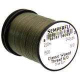 Semperfli Classic Waxed Thread 6/0 - Olive Dun