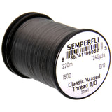 Semperfli Classic Waxed Thread 6/0 - Steel