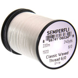 Semperfli Classic Waxed Thread 6/0 - White