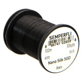 Semperfli Nano Silk Thread 12/0 - Black