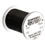 Semperfli Nano Silk Pro Thread 24/0 - Black