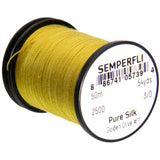 Semperfli Pure Silk Thread - Golden Olive