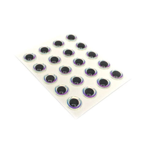 Hareline 1/4 3D Holographic Eyes - Silver