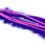 Hareline Bling Rabbit Strips - Bright Purple / Fluorescent Pink