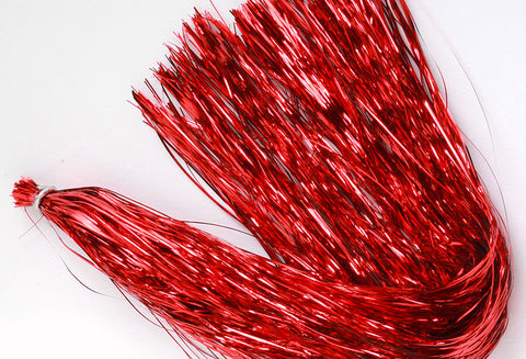 Kabuki Streamers: Flashy Red Metallic-Tissue Double Roll