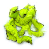 Hareline Black Barred Bunnybou Strips - Chartreuse