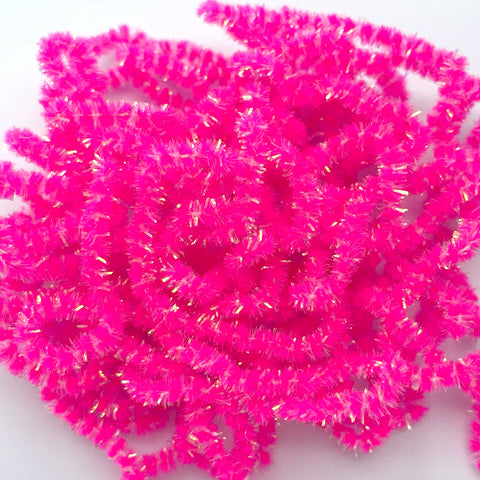 Crystal Antron Chenille - 2mm - Color fl Pink
