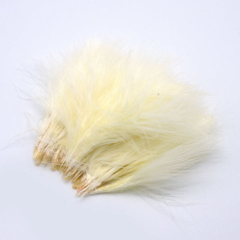 Synthetic feathers, beige