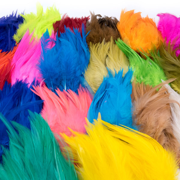 Hareline Strung Saddle Hackle Feathers