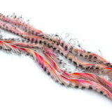 Micro Cut Black Barred Groovy Bunny Strips - Fl. Pink / Orange / White