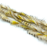 Micro Cut Black Barred Groovy Bunny Strips - Yellow / Tan / White