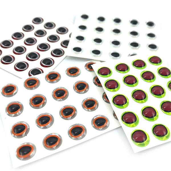 Oval Pupil 3D Adhesive Eyes – Fly Artist